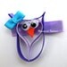 Owl Ribbon Sculpture Hair Clip