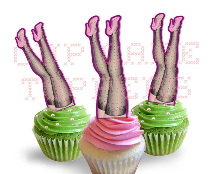 Pink - Bridal Shower Cupcake Topper Kit