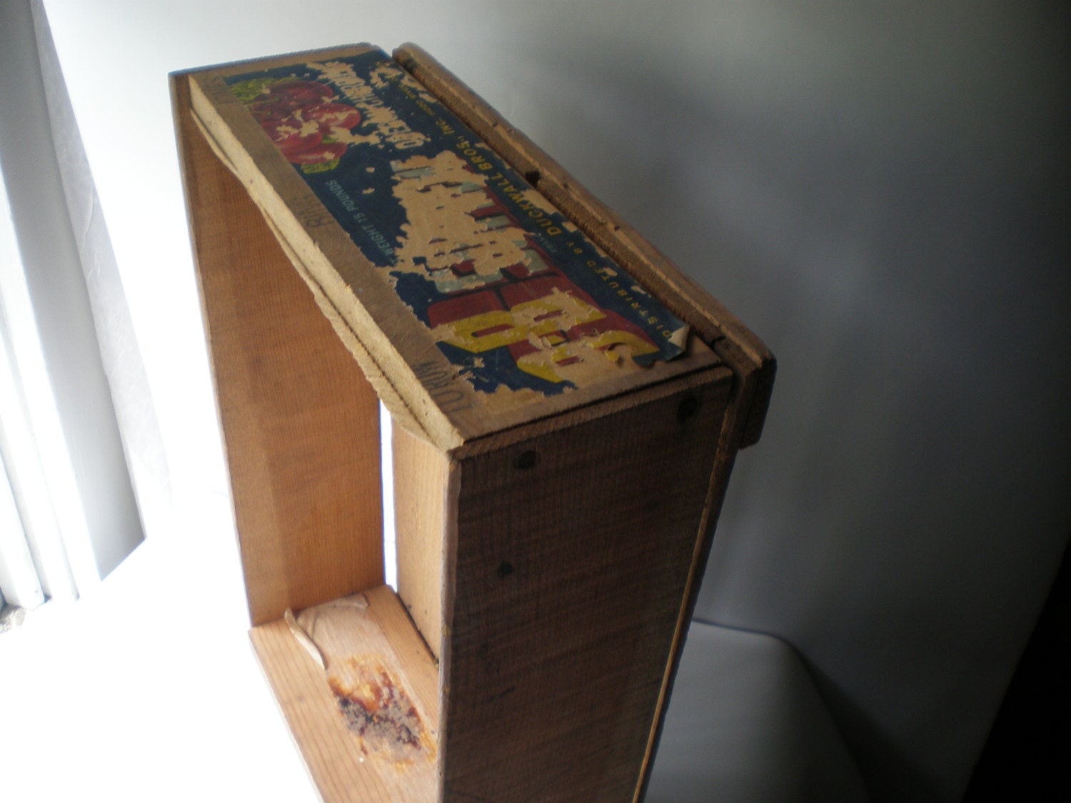 Beautiful Old Fruit Wood Box