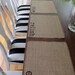 Burlap Place Mats Set of Four (eat, chow, relish, nourish)