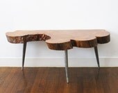 Natural Edge Mid Century Modern Coffee/Side Table