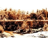 Falls Park Bridge II Photo Print 8x10 Greenville South  Carolina