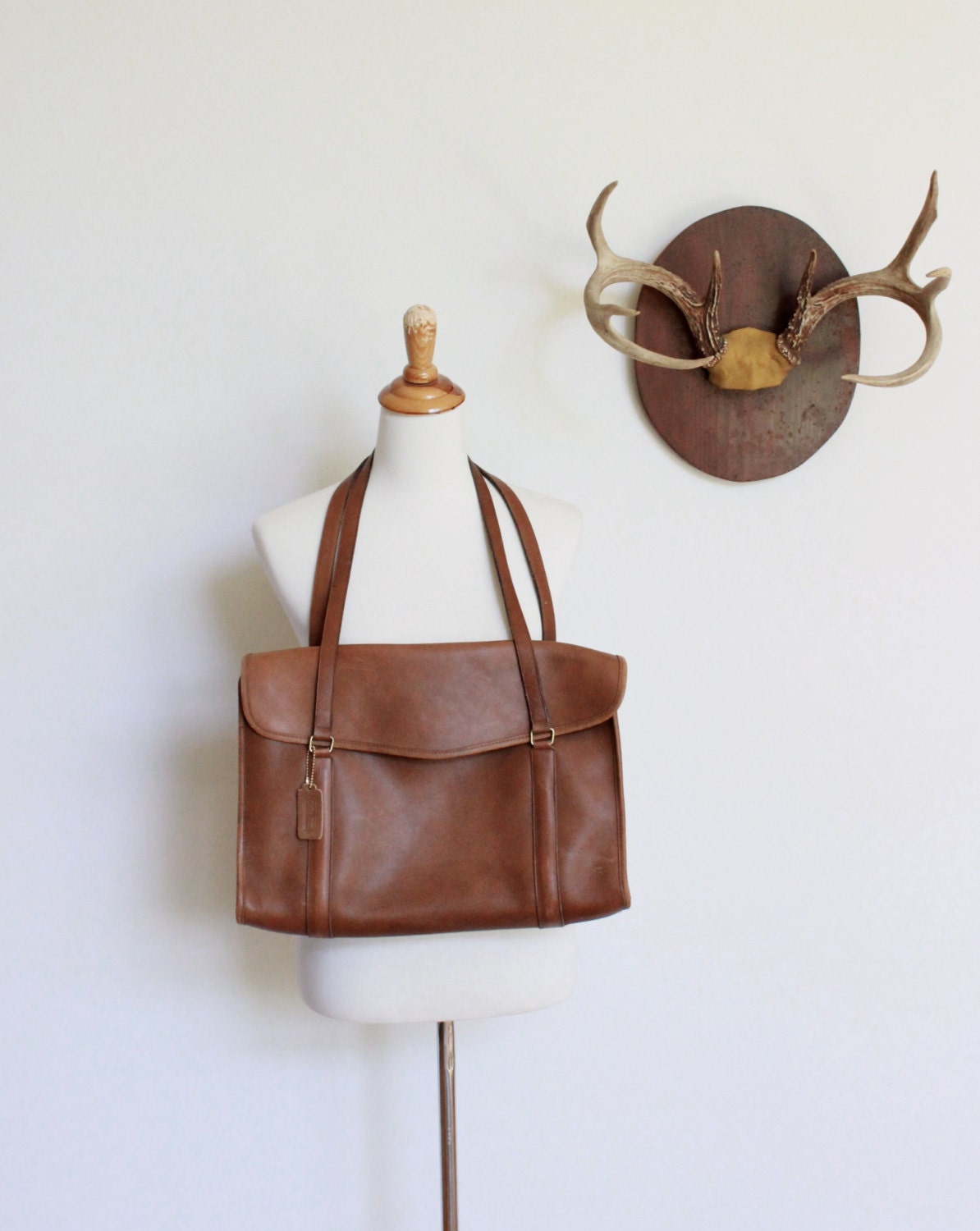 Coach NYC Tote Bag in British Tan RARE //  Coach Briefcase Cashin Excellent Condition