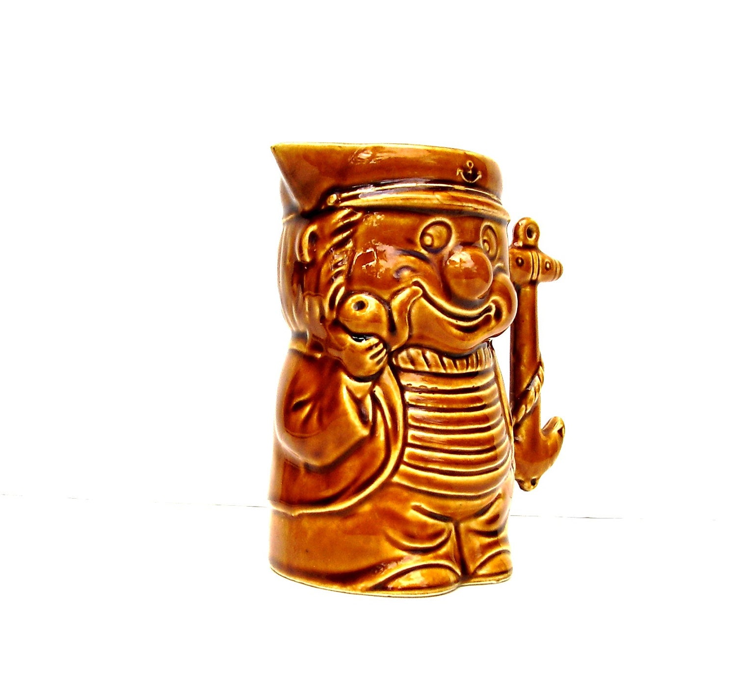 Vintage Nautical Pitcher Pirate Toby Mug 1940s Pre WW II