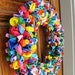 Rainbow Birthday Balloon Wreath