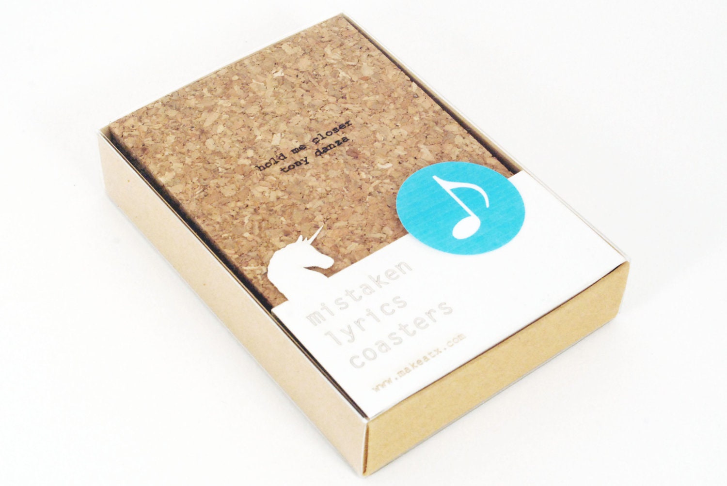 create your own mistaken lyrics coaster set