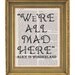 Vintage Dictionary Book Art Print- 8x10 - Alice In Wonderland Mad Here
