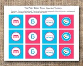 Printable Art Party Cupcake Toppers Il_170x135