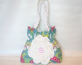 Fuchsia Tree Cinched Flower Tote