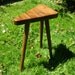 Mid Century Inspired Triangle Side Table