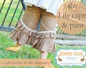 BG Originals The Lily Ruffler pdf pattern (pants or capri)