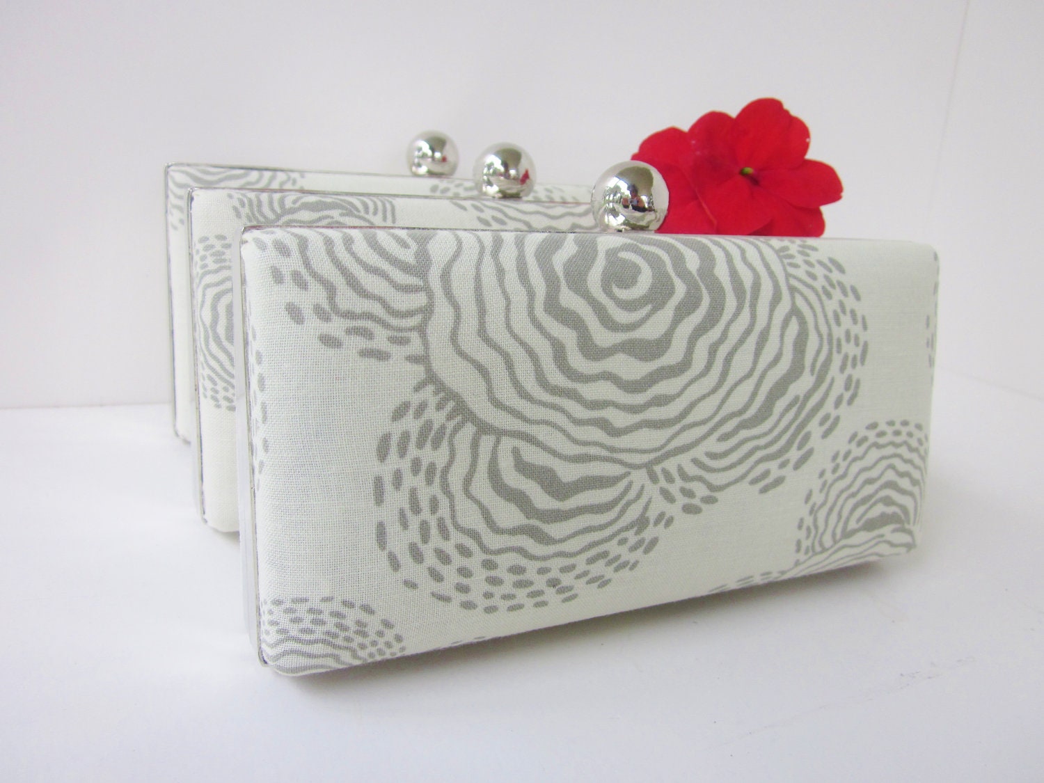 Bridesmaid clutch set, Spring wedding accessories, Bridesmaid Set of 3 Clutches, Minaudieres, spring wedding