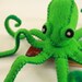 RESERVED FOR THEJILLERS - green felt octopus fascinator