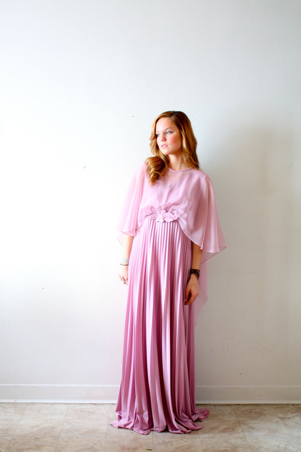 50% OFF Vintage pink gown dress