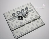 Handmade Gift Card Holder or Folded Money Holder with Paper Quilling Bells