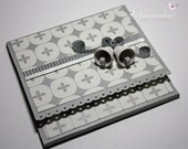 Handmade Gift Card Holder or Folded Money Holder with Paper Quilling Bells