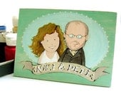 Custom wedding portrait Personalized wedding portrait Custom couple portrait Original hand painted Original painting in acrylic