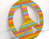 Peace Sign Large Peace Symbol Pallet Wooden Beach Teen Wall Decor