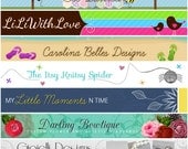 Etsy Banner and Avatar, Custom Etsy Shop Banner, Etsy Shop Set - original, one-of-a-kind