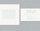 Printable Wedding Invitation Set - In Line