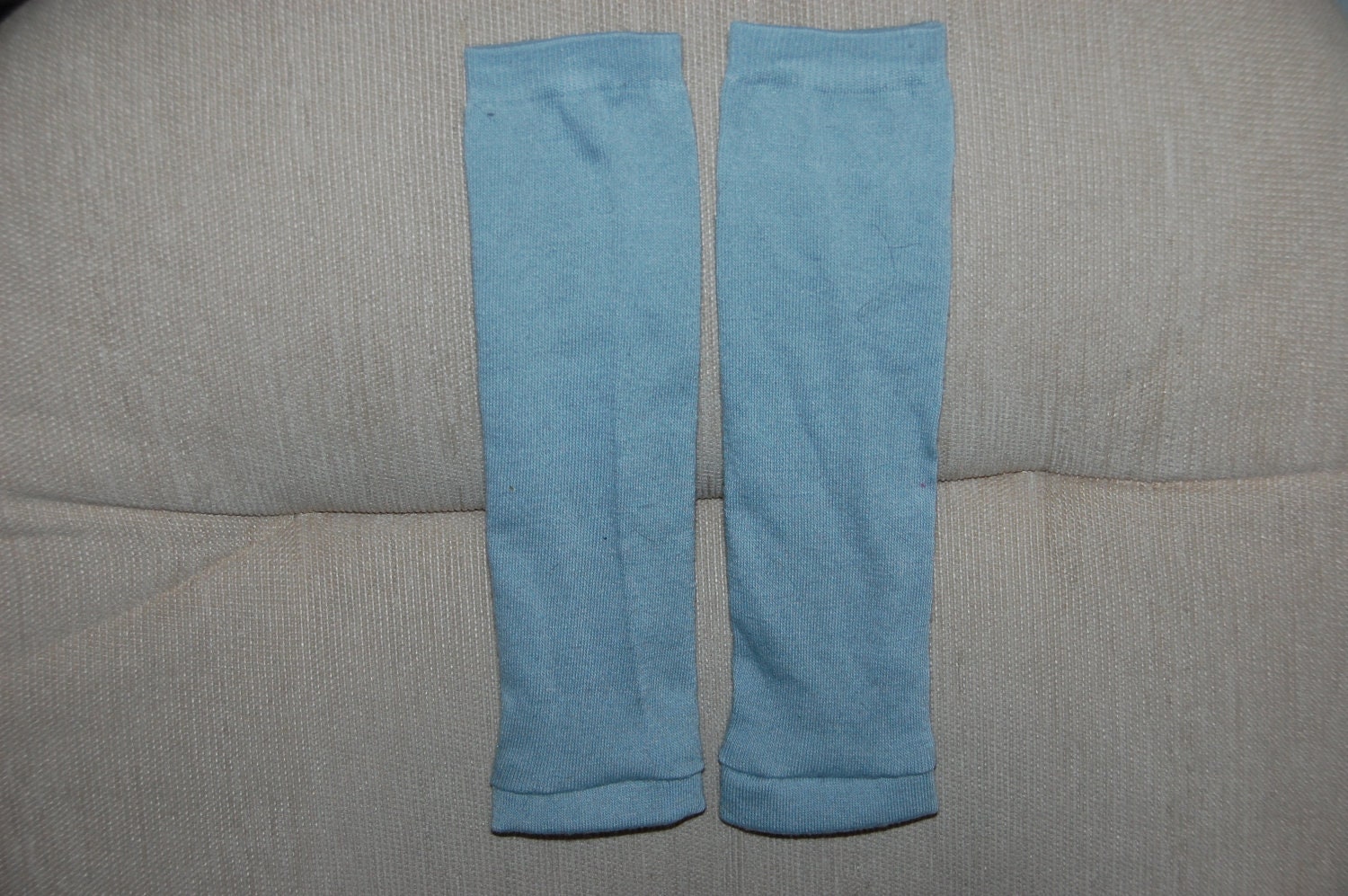 Grey Extra Long Baby Leg Warmers