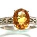 Madeira citrine engraved shank ring s7, gifts for her,     "Madeira Memories"