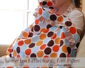 Breastfeeding Cover with Ruffles (Nursing Apron) PDF Sewing PATTERN