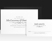 Typography Wedding Invitation - Modern & Vintage