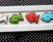 Dr. Seuss One Fish, Two Fish, Red Fish, Blue Fish Sugar Cookies  - 1 DOZEN