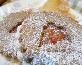 Gingerbread Sugar Cookies with orange marmalade, ginger filling
