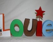 Nursery letters skip hop treetop friends Custom wood letters for children kids room wooden name letters hand painted baby shower gift