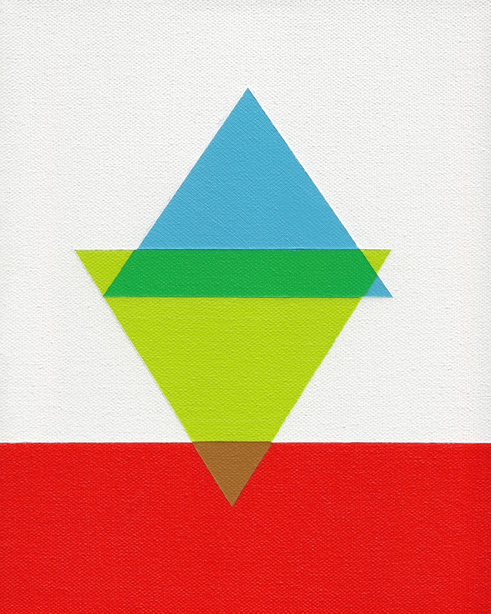 Giclee print - "Peaks" - 13" x 16" modern geometric abstract art