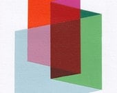 Giclee print - "Folds" - 13" x 16" modern geometric abstract art