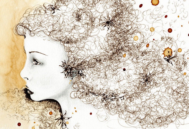 Pen & Ink OOAK Drawing Illustration an Original Pen and Ink Illustration Drawing 11 x 14