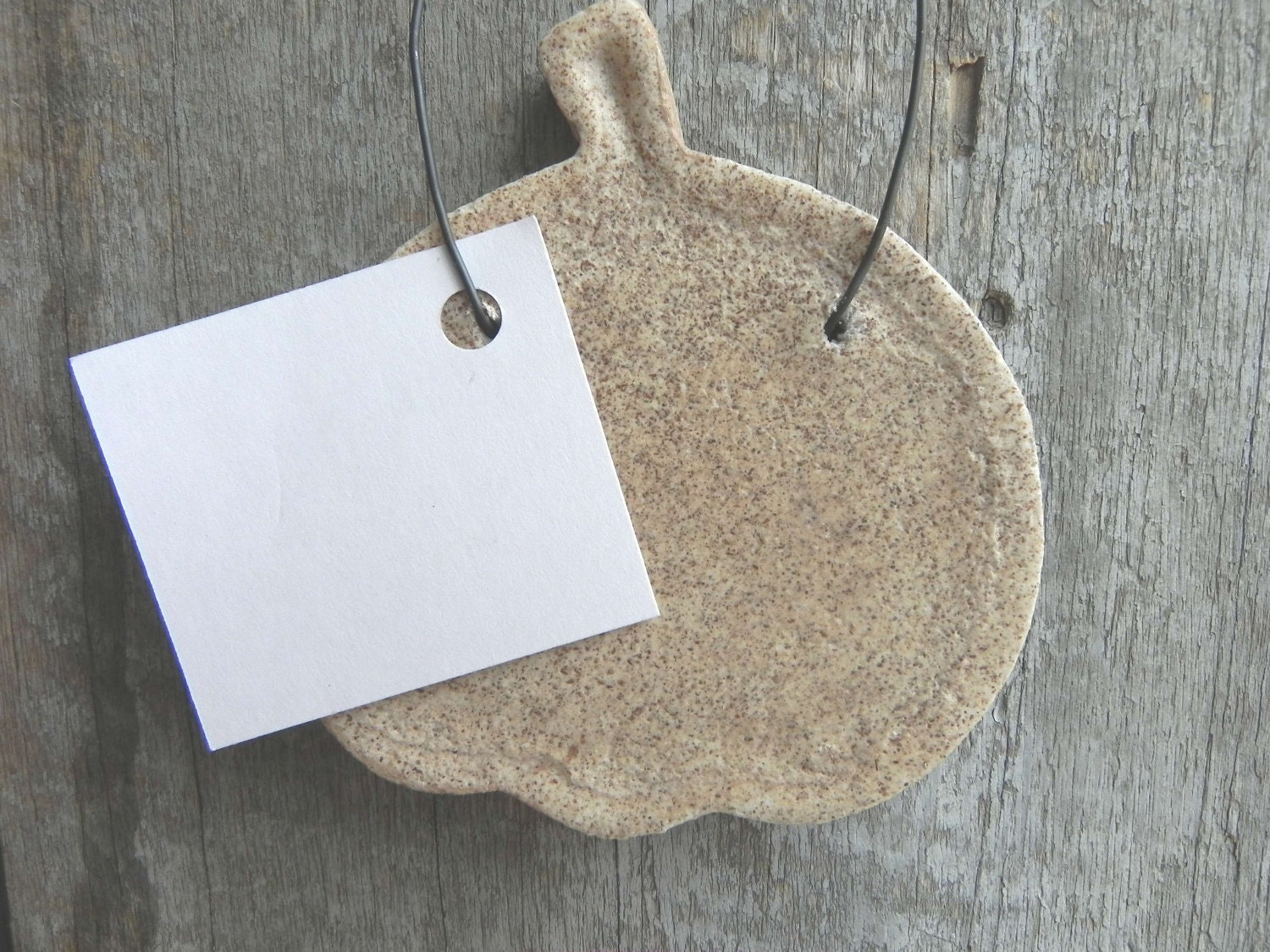 Primitive Jack O Lantern Pumpkin Salt Dough Ornament  / Fall Decor