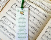 Bookmarks Religious Set of 10 Christian Bookmark Flowers and Wooden Cross Richly Blessed Prayer