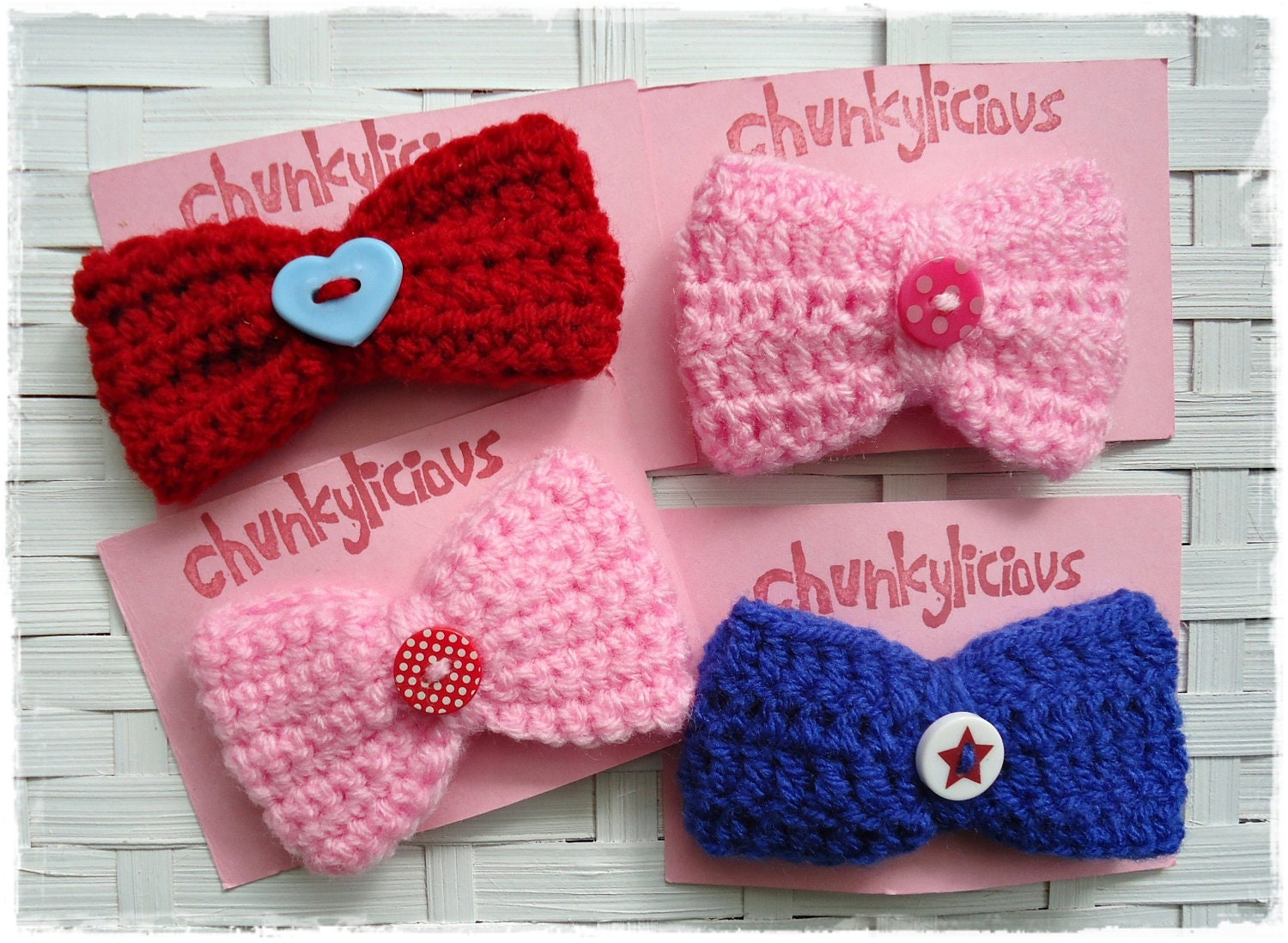 Crochet hair clip