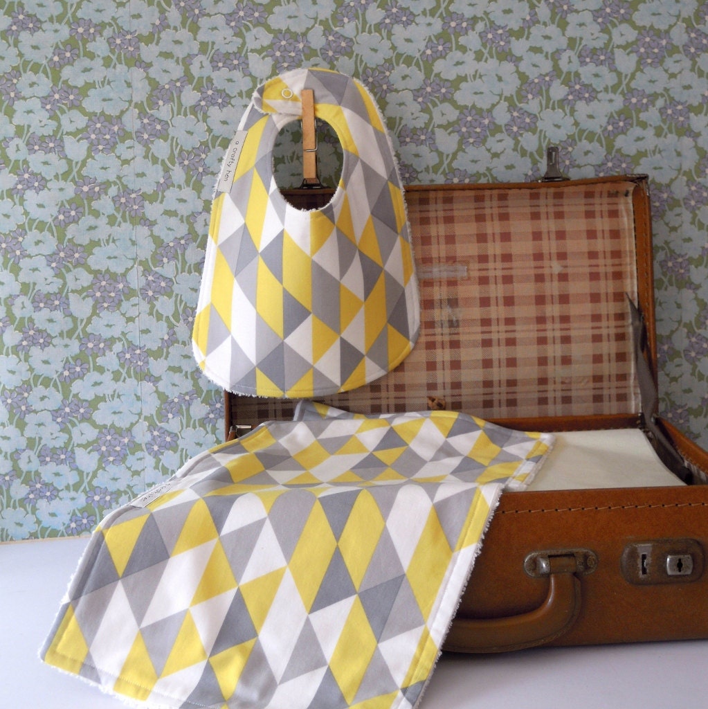 SPRING SALE Organic Baby Gift Set Modern Geometric