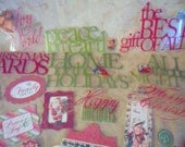 Yuletide Sentiments and Tags Die Cut Cardstock and Acetate by K and Company-FREE SHIPPING