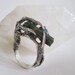 The Hunted - Sterling Silver Crow Claw and Tourmaline Ring