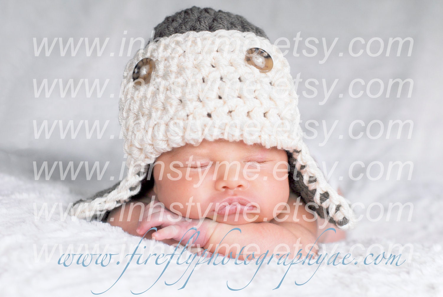 Crochet Baby Boy Aviator Newborn 0-3 and 3-6 Months Photography Prop