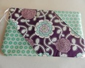 Diagonal Zipper Pouch - Large Makeup Bag - Lingerie Bag