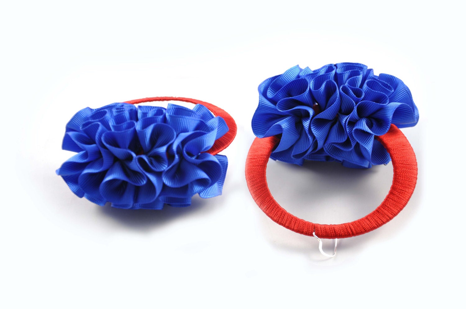 Cherry On Top ruffle earrings by Velvet and Rose