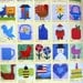 Nancy Johnson-Srebro BLOCK MAGIC TOO 2 Squares & Triangles Applique Wall Quilt Pattern Template Book
