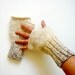 Fingerless Gloves. Fashion 2012. Girls Women. Valentines Day. Love. cream color and brown