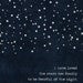Digital Art Print I Have Loved the Stars Too Fondly To Be Fearful of the Night Poster Navy Blue Stars Modern Galileo Inspired Quote Print