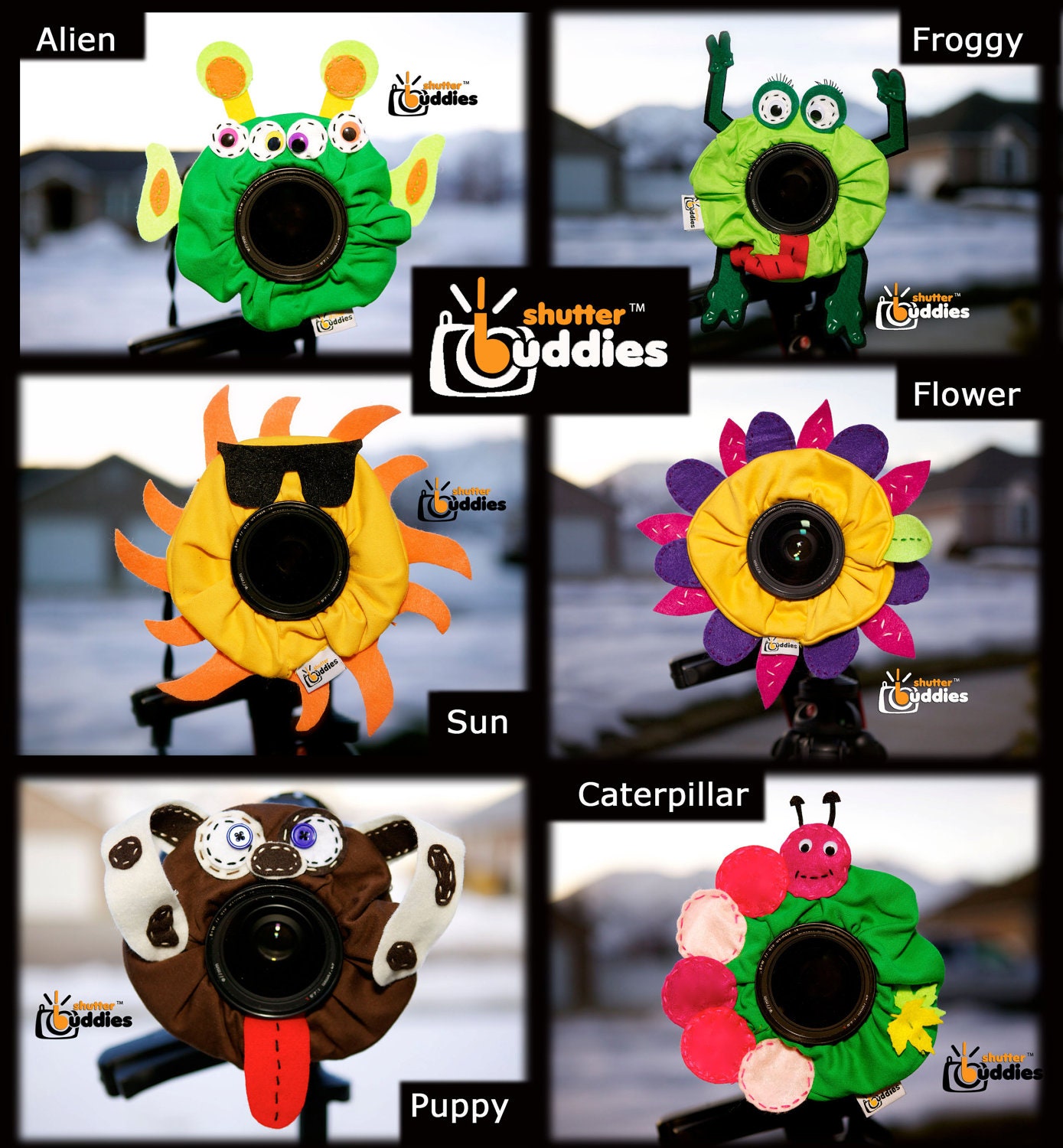 SPECIAL Shutter Buddies 12 for 7 With Squeakers Camera Lens Accessories