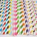 50 Paper Straws.. PICK your Color(s) Any Color, Any Design, Mix or Match.Your Choice...Paper Drinking Straws....Cake Pop Sticks...Weddings