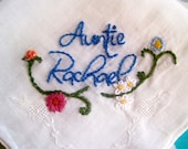 Custom Embroidered Vintage Handkerchief for Special Occasion