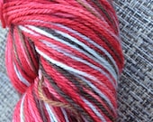 The Red Room of Pain , Inspired by 50 Shades of Grey, Hand dyed Menage a Trois Sock Yarn